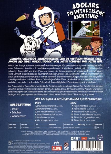 Produktbild: Adolars phantastische Abenteuer - Die komplette Serie (Fernsehjuwelen) [2 DVDs]