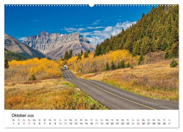 Produktbild: KANADA Mit dem Camper quer durch die Rockies (Wandkalender 2026 DIN A2 quer), CALVENDO Monatskalender