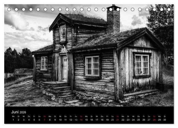 Produktbild: Objekte in schwarz weiss (Tischkalender 2026 DIN A5 quer), CALVENDO Monatskalender