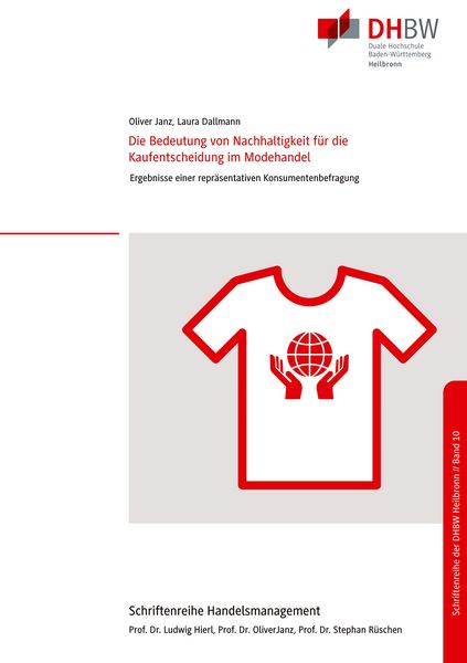 Produktbild: Die Bedeutung von Nachhaltigkeit f&uuml;r die Kaufentscheidung im Modehandel