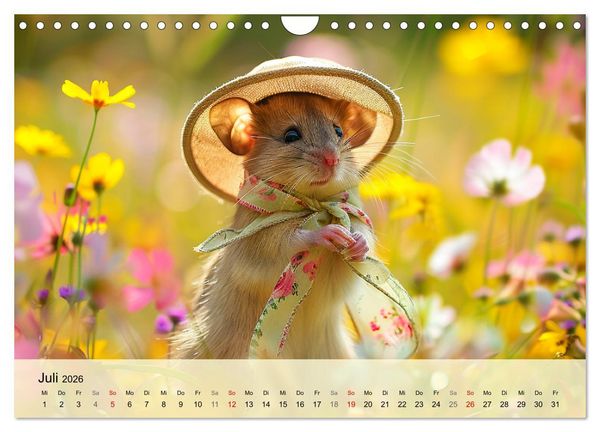 Produktbild: Die trendigsten M&auml;use. Mode-Saison in der niedlichen Pelzchenwelt (Wandkalender 2026 DIN A4 quer), CALVENDO Monatskalender