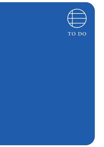 Produktbild: Cornflower Blue Pocket To Do Notebook