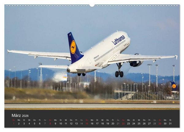 Produktbild: Verkehrsflugzeuge (Wandkalender 2026 DIN A2 quer), CALVENDO Monatskalender