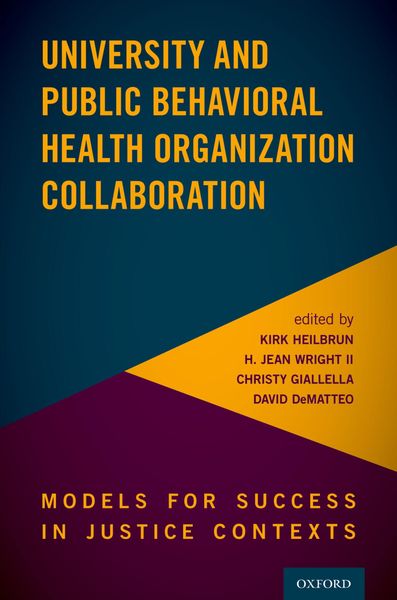 Produktbild: University and Public Behavioral Health Organization Collaboration