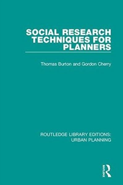 Produktbild: Burton, T: Social Research Techniques for Planners