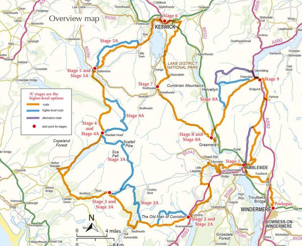 Produktbild: Walking the Tour of the Lake District