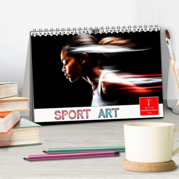 Produktbild: Sport Art (Tischkalender 2026 DIN A5 quer), CALVENDO Monatskalender