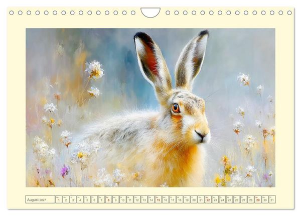 Produktbild: Wildhasen. Meister der Tarnung in offener Feldflur (Wandkalender 2027 DIN A4 quer), CALVENDO Monatskalender
