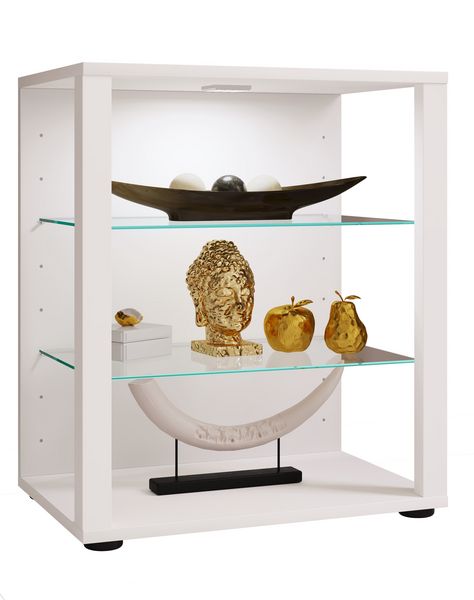 Produktbild: Holz Glas Stand Vitrine Sammelvitrine Glasol S