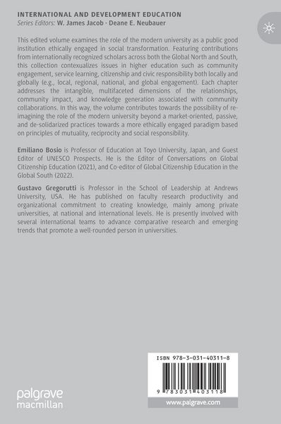 Produktbild: The Emergence of the Ethically-Engaged University