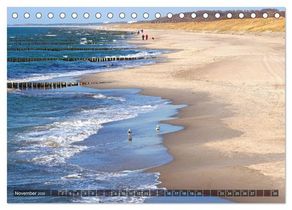 Produktbild: Graal-M&uuml;ritz, Malerische K&uuml;stenmomente (Tischkalender 2026 DIN A5 quer), CALVENDO Monatskalender