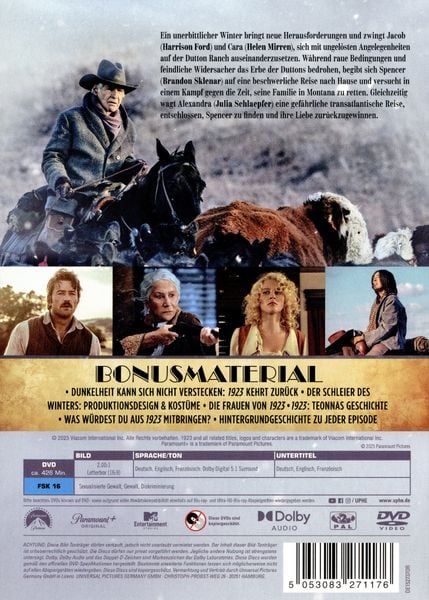 Produktbild: 1923: A Yellowstone Origin Story - Staffel 2 [3 DVDs]