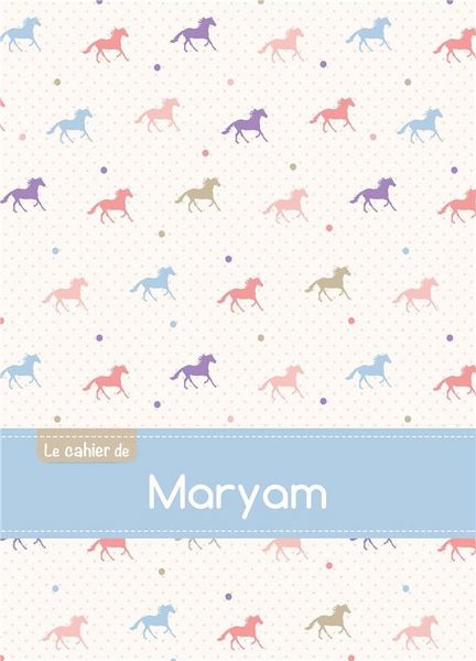 Produktbild: Cahier maryam seyes,96p,a5 chevaux