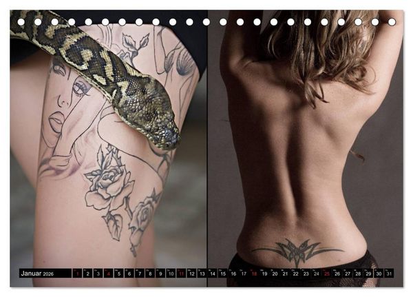 Produktbild: K&ouml;rperkult Tattoo (Tischkalender 2026 DIN A5 quer), CALVENDO Monatskalender