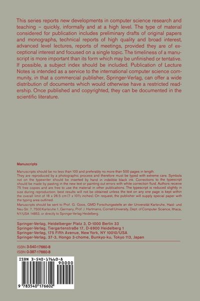 Produktbild: TAPSOFT '87: Proceedings of the International Joint Conference on Theory and Practice of Software Development, Pisa, Italy, March 1987