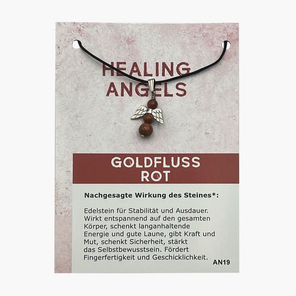 Produktbild: Goldfluss rot Minicard Healing Angels