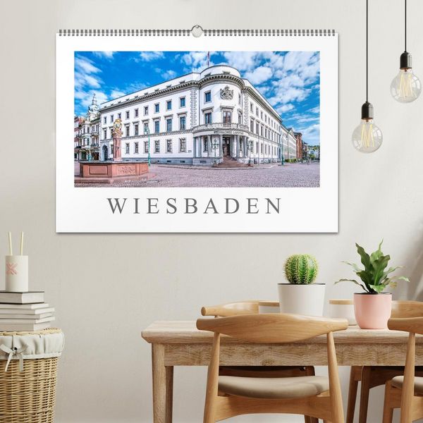 Produktbild: Wiesbaden Kurstadt mit Charme und Flair (Wandkalender 2026 DIN A2 quer), CALVENDO Monatskalender