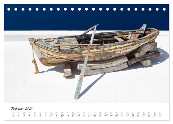 Produktbild: Santorini - Fotogene Sch&ouml;nheit (Tischkalender 2026 DIN A5 quer), CALVENDO Monatskalender