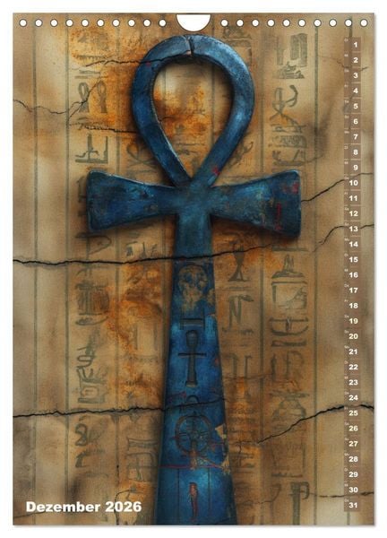 Produktbild: &Auml;gyptische Algorithmen - K&uuml;nstliche Intelligenz trifft auf das alte &Auml;gypten (Wandkalender 2026 DIN A4 hoch), CALVENDO Monatskalender
