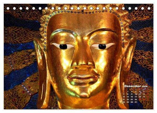 Produktbild: Thailands Buddhas (Tischkalender 2026 DIN A5 quer), CALVENDO Monatskalender