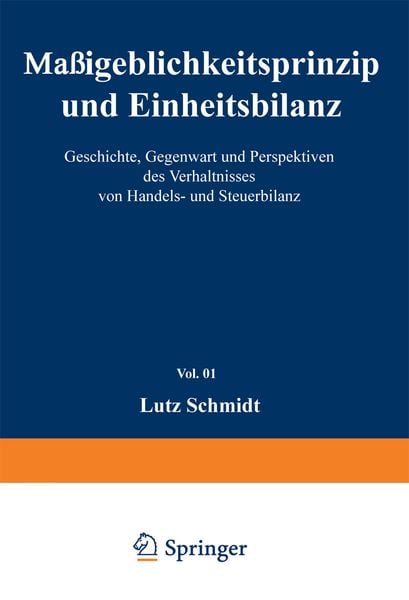 Produktbild: Ma&szlig;geblichkeitsprinzip und Einheitsbilanz