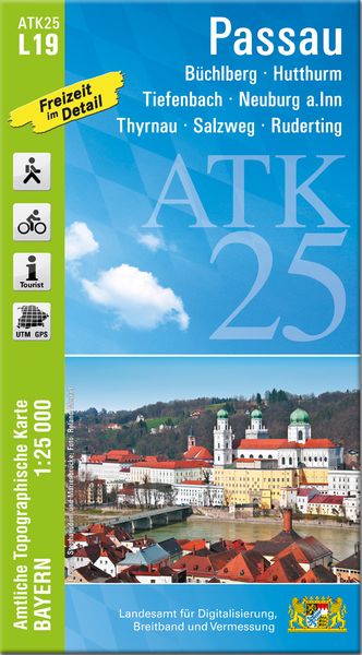 Produktbild: ATK25-L19 Passau (Amtliche Topographische Karte 1:25000)