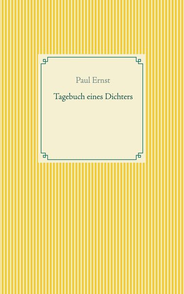 Produktbild: Tagebuch eines Dichters