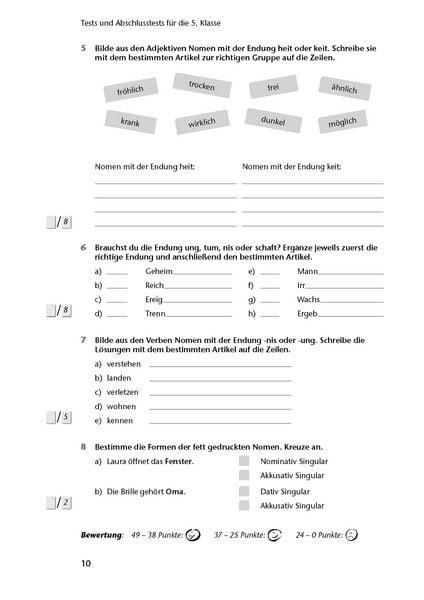 Produktbild: Fit in Test und Klassenarbeit &ndash; Deutsch 5./6. Klasse Gymnasium