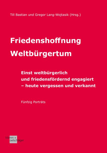 Produktbild: Friedenshoffnung Weltb&uuml;rgertum