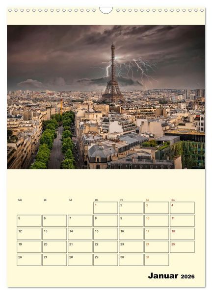 Produktbild: Metropolen im Gewitter (Wandkalender 2026 DIN A3 hoch), CALVENDO Monatskalender