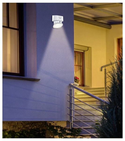 Produktbild: Sygonix SY-4673534 Solar-Au&szlig;enwandleuchte mit Bewegungsmelder LED LED fest eingebaut 20 W Wei&szlig;