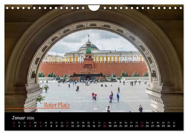 Produktbild: Von Moskau nach St. Petersburg (Wandkalender 2026 DIN A4 quer), CALVENDO Monatskalender