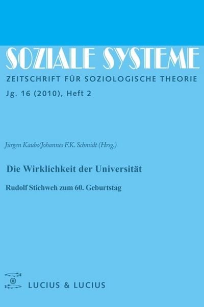 Produktbild: Die Wirklichkeit der Universit&auml;t