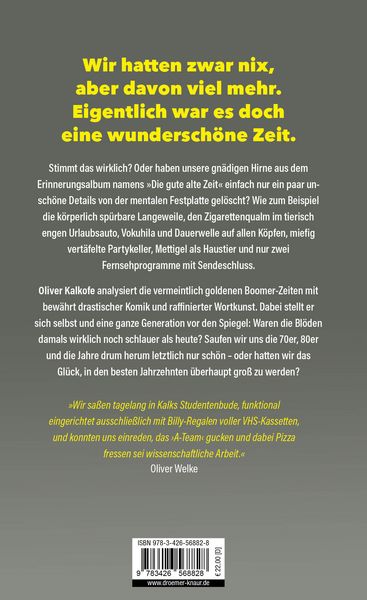 Produktbild: Nie war Fr&uuml;her sch&ouml;ner als Jetzt