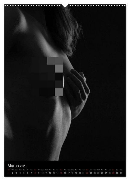 Produktbild: Erotic Silhouettes / UK-Version (High Quality Premium Wall Calendar 2026 DIN A2 portrait),CALVENDO 12 Month Wall Calendar