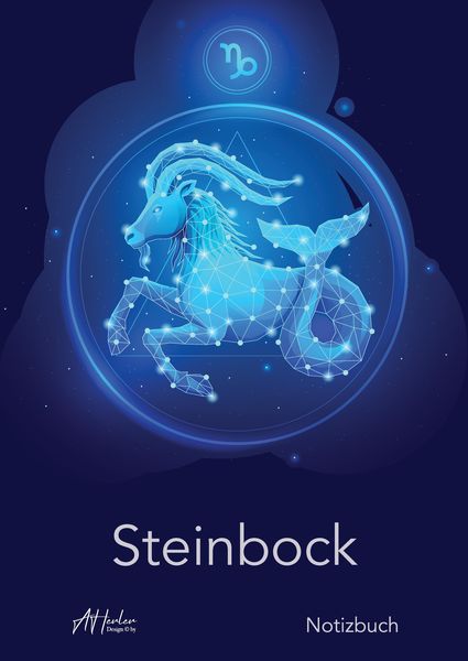 Produktbild: Sternzeichen Steinbock Notizbuch | Designed by Alfred Herler