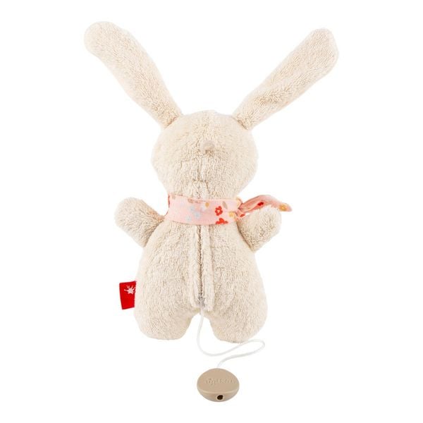Produktbild: Sigikid 31275 - Mini Spieluhr Hase wei&szlig;, 19 cm, (mit 1 von 5 Kinderliedern - nicht vorab w&auml;hlbar!), Baumwollfrottee, Farmhouse Family