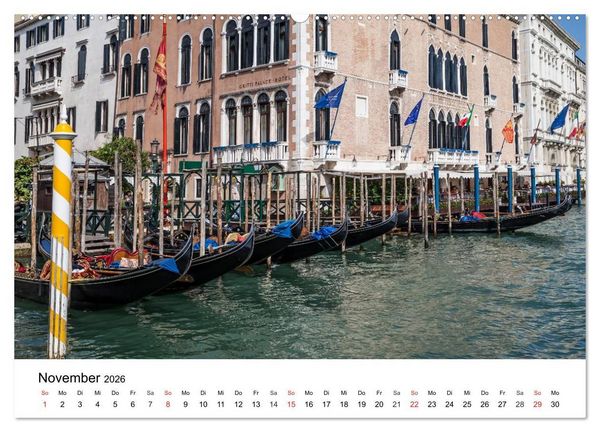 Produktbild: Die Attraktionen von Venedig (hochwertiger Premium Wandkalender 2026 DIN A2 quer), Kunstdruck in Hochglanz