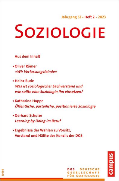 Produktbild: Soziologie 02/2023