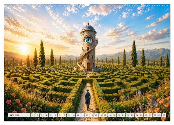 Produktbild: Zwischen Ausgang und Unendlichkeit (hochwertiger Premium Wandkalender 2027 DIN A2 quer), Kunstdruck in Hochglanz