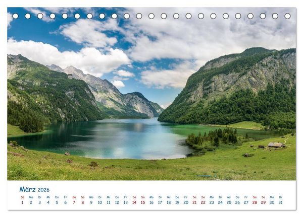 Produktbild: Der K&ouml;nigssee Perle unter dem Watzmann (Tischkalender 2026 DIN A5 quer), CALVENDO Monatskalender