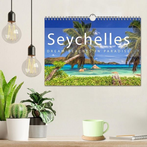 Produktbild: Seychelles Dream beaches in paradise (Wall Calendar 2026 DIN A4 landscape), CALVENDO 12 Month Wall Calendar