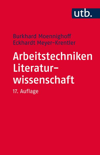 Produktbild: Arbeitstechniken Literaturwissenschaft