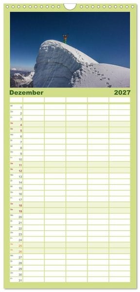 Produktbild: Familienplaner 2027 - Climbing Solutions - Bergsport weltweit mit 5 Spalten (Wandkalender, 21 x 45 cm) CALVENDO