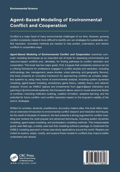 Produktbild: Agent-Based Modeling of Environmental Conflict and Cooperation