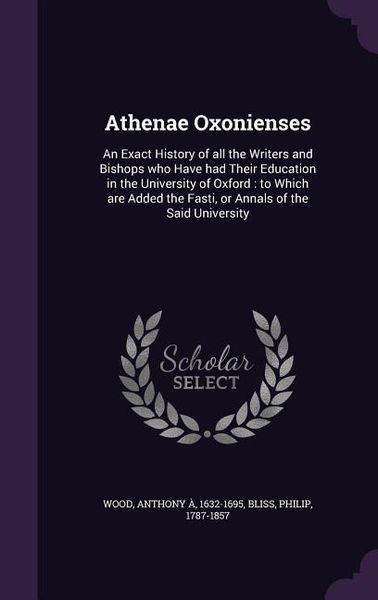Produktbild: Athenae Oxonienses