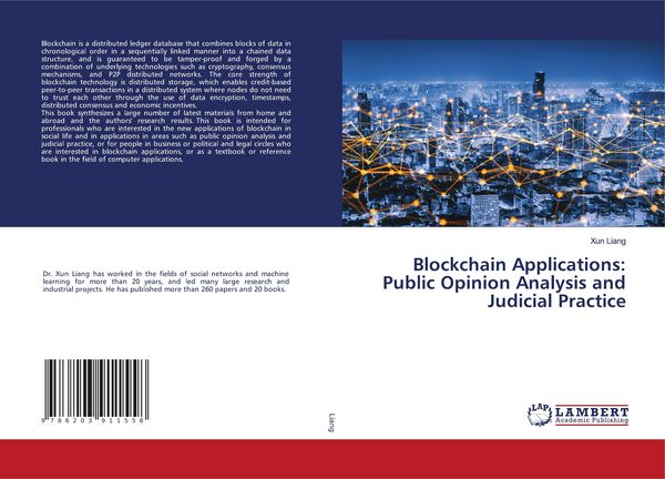 Produktbild: Blockchain Applications: Public Opinion Analysis and Judicial Practice