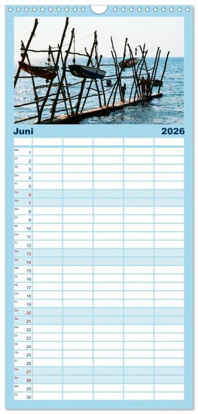 Produktbild: Familienplaner 2026 - Tr&auml;umen von Istrien mit 5 Spalten (Wandkalender, 21 x 45 cm) CALVENDO