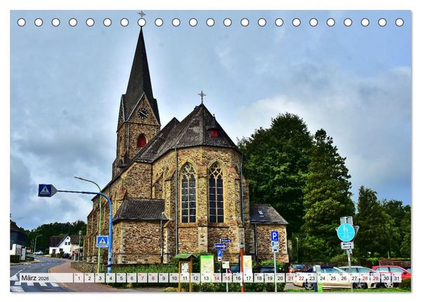 Produktbild: Kirchen und Kapellen rund um Simmerath (Tischkalender 2026 DIN A5 quer), CALVENDO Monatskalender