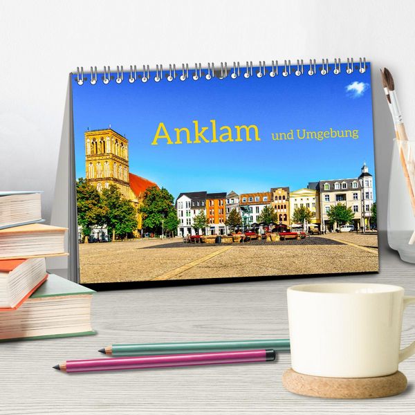 Produktbild: Anklam und Umgebung (Tischkalender 2026 DIN A5 quer), CALVENDO Monatskalender